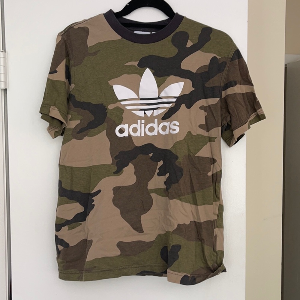 camo adidas tee shirt